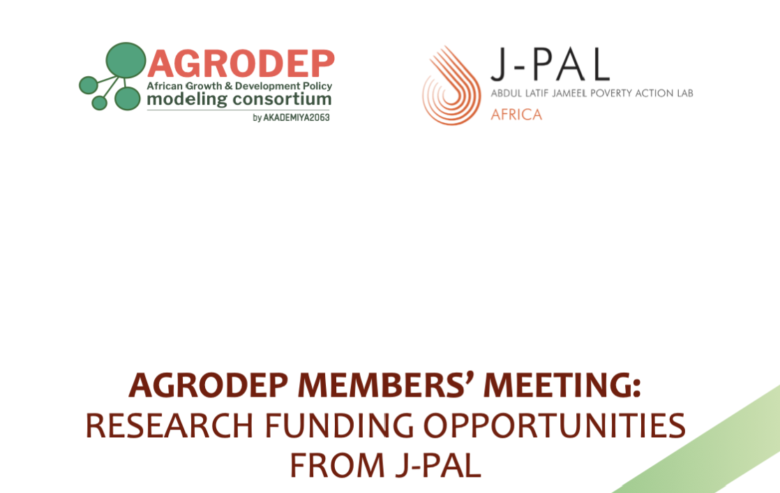 AGRODEP with J-PAL Africa
